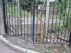 
Pillbox guarding Mayhill Station, Monmouth, July 2021