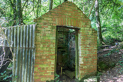 
The hydraulic ram house that fed the cold bath, Piercefield, August 2017