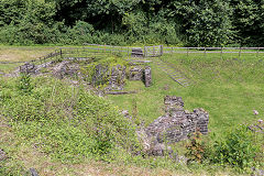 
A general view of Tintern Ironworks and blast furnace, August 2017