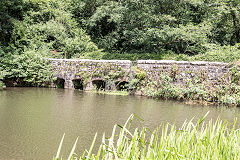 
The upper pond and dam, Tintern Ironworks and blast furnace, August 2017