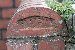 
'Burgoyne P P' coping stone © photo courtesy of Mike Kilner