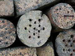 Tuyere at Cwm Dwfn, below Bunkers Hill Brickworks, Blaenavon, January 2025