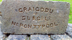 
'Graigddu SJ and Co Ld Nr Pontypool' with the 'J' reversed from Graigddu brickworks, © Lawrence Skuse