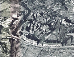 Gwent Pipe and Firebrick Co, to the right and below the pitch and benzole works, c1935, © Photo courtesy of unknown photographer