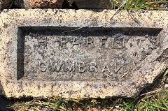 'H Parfitt Cwmbran' witha wedge shape and reversed 'N', © Photo courtesy of Samantha Farrant Lloyd
