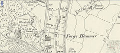 Woodside Brickworks, 1899, showing two sites on the West © Crown Copyright reserved