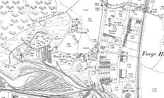 Woodside Brickworks, 1901, showing both Eastern and Western sites © Crown Copyright reserved