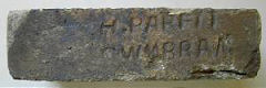 'H Parfit Cwmbran' with 1 'T', from Upper Cwmbran brickworks