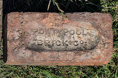 
'Pontypool Brick Co' type 2 from Pontypool Brickworks