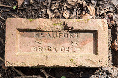 
'Beaufort Brick Co Ltd' type 1 with underlines, from Beaufort Brickworks