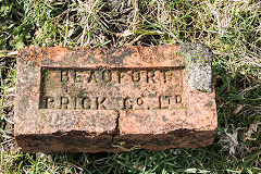 
'Beaufort Brick Co Ltd' type 2, from Beaufort Brickworks