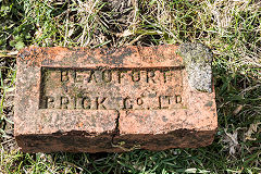'Beaufort Brick Co Ltd' type 2, from Beaufort Brickworks