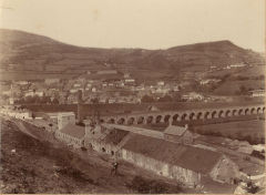 Danygraig brickworks in c1895, as a derelict chemical works just before it became a brickworks