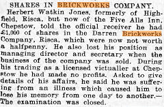 'Darren Brickworks Co' valueless shares, 1912