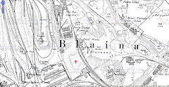 The second Blaina brickworks, 1901, © Crown Copyright reserved
