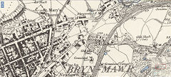Brynmawr Brickworks, 1877, © Crown Copyright reserved