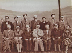 Danygraig Brickworks long service awards group, © Photo courtesy of Glynn Tucker