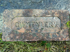 'Cwmtylery', on the reverse of the 'Wallace' brick, from Woodland brickworks, Cwmtillery, © Photo courtesy of Ian Pickford