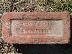 
'Star Brick Co Newport Mon', with a double imprint from one of the Star Brickworks