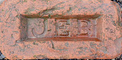 
'J E B' for J E Billups, Llandough Brickworks © Photo courtesy of Frank Lawson