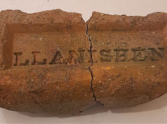 
'Llanishen', from Llanishen Brickworks, Cardiff, two matching halves found in different places on a site in Kent, © Photo courtesy of Roy Cooper