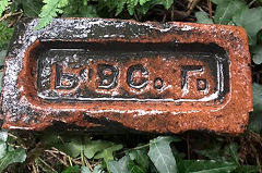 
'P B Co Ld' with complete imprint in mirror font, from Penarth Brick Co  © Photo courtesy of Gareth Thomas