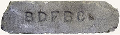 'BDFBC' from Bridgend Dinas brickworks, Aberkenfig