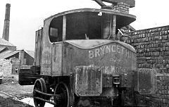 
Bryncethin Brickworks 'Sentinel' No 6773 of 1926, Reg No RO 5183, converted to loco c1930, scrapped c1938 © Photo courtesy of B D Stoyel and Mike Stokes