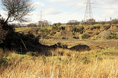 Bryncethin Brickworks claypits, 1990, © Photo courtesy of Mike Stokes