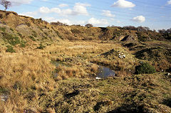 Bryncethin Brickworks claypits, 1990, © Photo courtesy of Mike Stokes