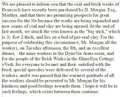 Purchase announcement, 19 January 1872 in the 'Patriot' newspaper