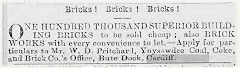 
Ynysawdre advert 31 May 1878, © Photo courtesy of Mike Stokes