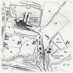 
Bryncethin Brickworks, 1919, © Crown Copyright reserved