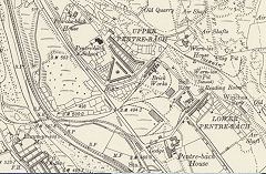 Pentrebach brickworks, 1898, © Crown Copyright reserved