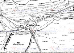 Sarn Helen Brickworks, 1875, © Crown Copyright reserved