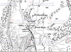
Trebeddau Brickworks, 1875, © Crown Copyright reserved