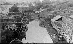 Abernant Brick and Tile Works were behind the wall on the right, Glynneath, © Photo courtesy of W E Bowen and Roy Bowen