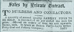 
Briton Ferry Brickworks advert, 1881, from the South Wales Daily News