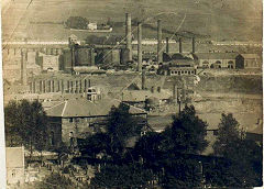 
Cwmavon brickworks possibly around 1900 with the steelworks behind, © Photo courtesy of  Claire Adams