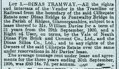 Pontwalby Brickworks lease info, 26 July 1907, © Crown Copyright reserved