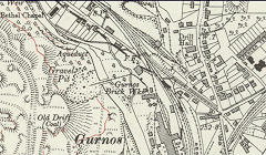 Gurnos Brickworks, 1913, © Crown Copyright reserved