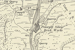 
Dinas Silica Brickworks, Penwyllt, 1903, © Crown Copyright reserved