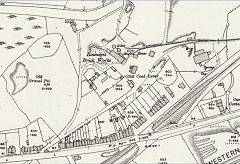 Roundpit Brickworks, 1913 © Crown Copyright reserved