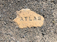 
'Atlas' found at Bynea, Carmarthenshire, quite possibly from the Eclipse brickworks, Horeb, Llanelly, Carmarthenshire, © Photo courtesy of Stephanie Thomas