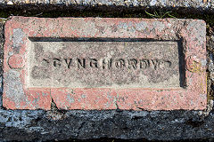 'Cynghordy' with a double inprint from Cynghordy Brickworks