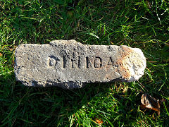 
'Dinica' probably from one of the Kidwelly brickworks,  © Photo courtesy of Ian Suddaby