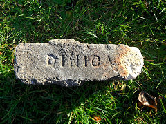 'Dinica' probably from one of the Kidwelly brickworks, © Photo courtesy of Ian Suddaby