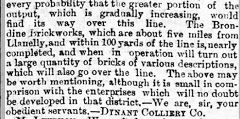 Brondini brickworks press report, 13 Nov 1879, © Photo courtesy of Mark Cranston