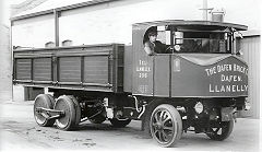 Dafen Brick Co Sentinel steam lorry, Llanelly, © Photo courtesy of the 'Llanelli Throu Time' Facebook group
