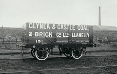
Glynea brickworks behind one of their ralway wagons